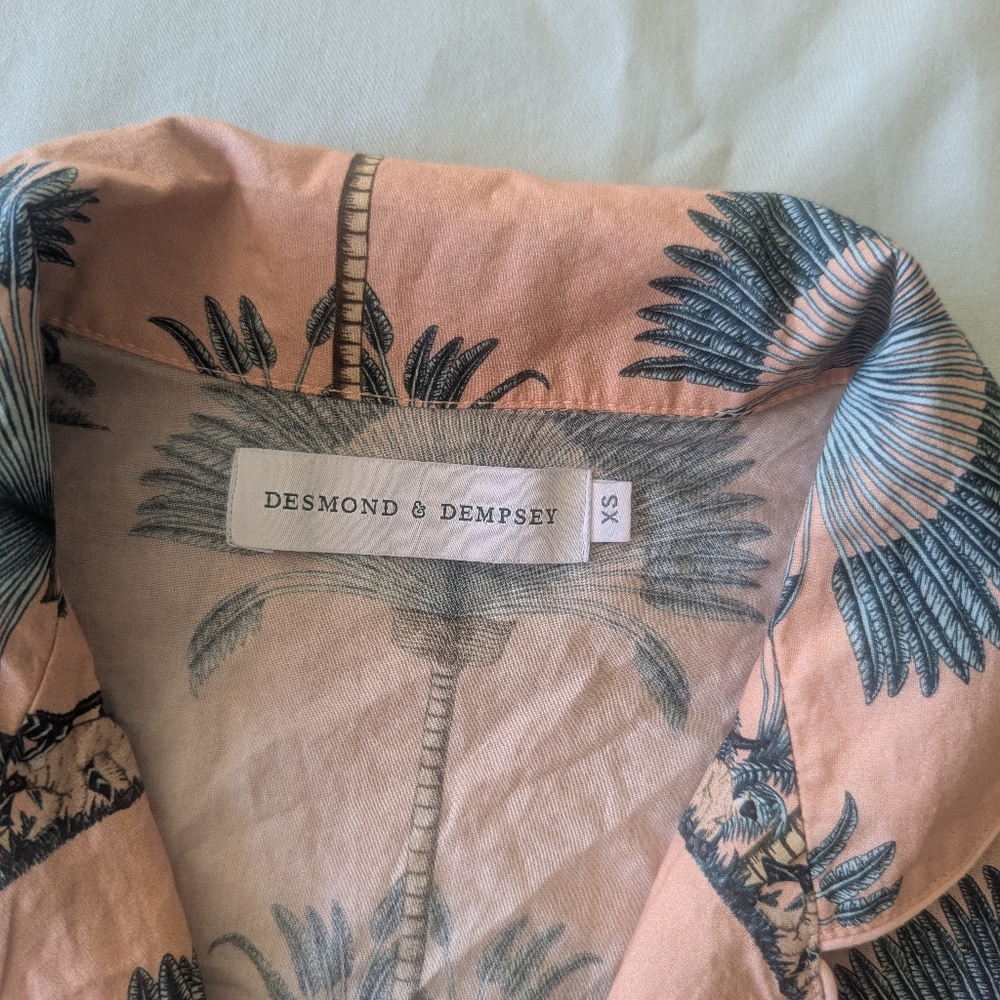Desmond & Dempsey Ravenela Pink Pajama Top - Picture 3 of 11
